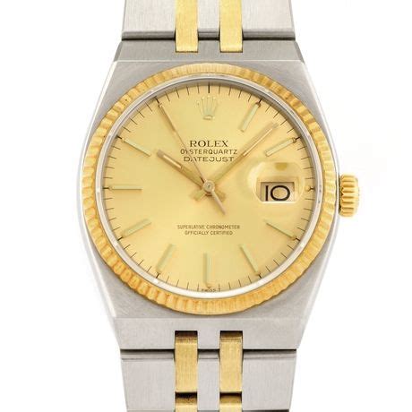 rolex oysterquartz datejust aus zweiter hand|Rolex oysterquartz Datejust used value.